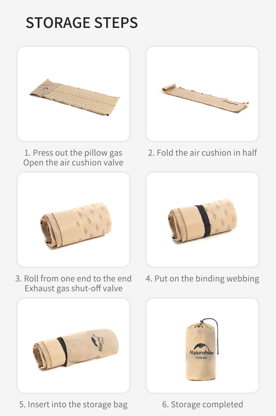 Q002露營自動充氣床墊(連枕頭) - 藍色